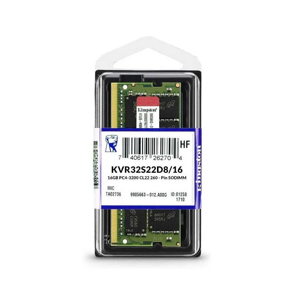 kingston-16gb-3200mhz-sodimm-1 Kingston KVR32S22D8/16 Memory 16 GB 3200MHz DDR4 - Image 1