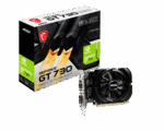MSI Gaming Dual-Link DVI-D/HDMI NVIDIA GT730 4GB