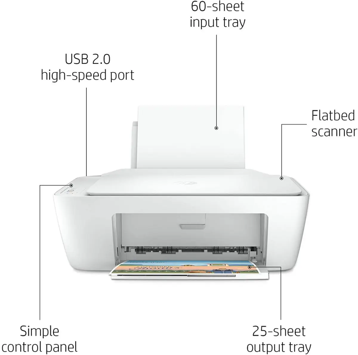 HP DeskJet 2320 All-in-One Printer Print, Scan, Copy - Image 4