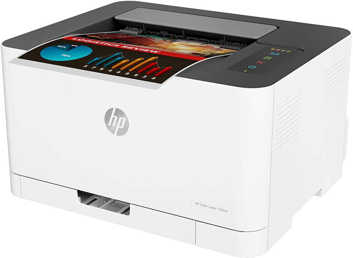 HP Color Laser 150nw  Wireless Laser Printer - Image 6