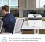 HP Color Laser MFP179fnw Wireless All in One Laser Printer with Mobile Printing & Built-in Ethernet, Works with Alexa (4ZB97A)