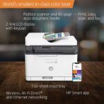 HP Color Laser MFP179fnw Wireless All in One Laser Printer with Mobile Printing & Built-in Ethernet, Works with Alexa (4ZB97A)