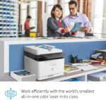 HP Color Laser MFP179fnw Wireless All in One Laser Printer with Mobile Printing & Built-in Ethernet, Works with Alexa (4ZB97A)