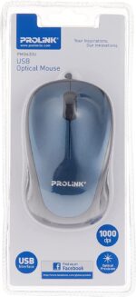 PROLiNK PMO630U-Red USB Optical Mouse Black / Red / Grey - Image 3