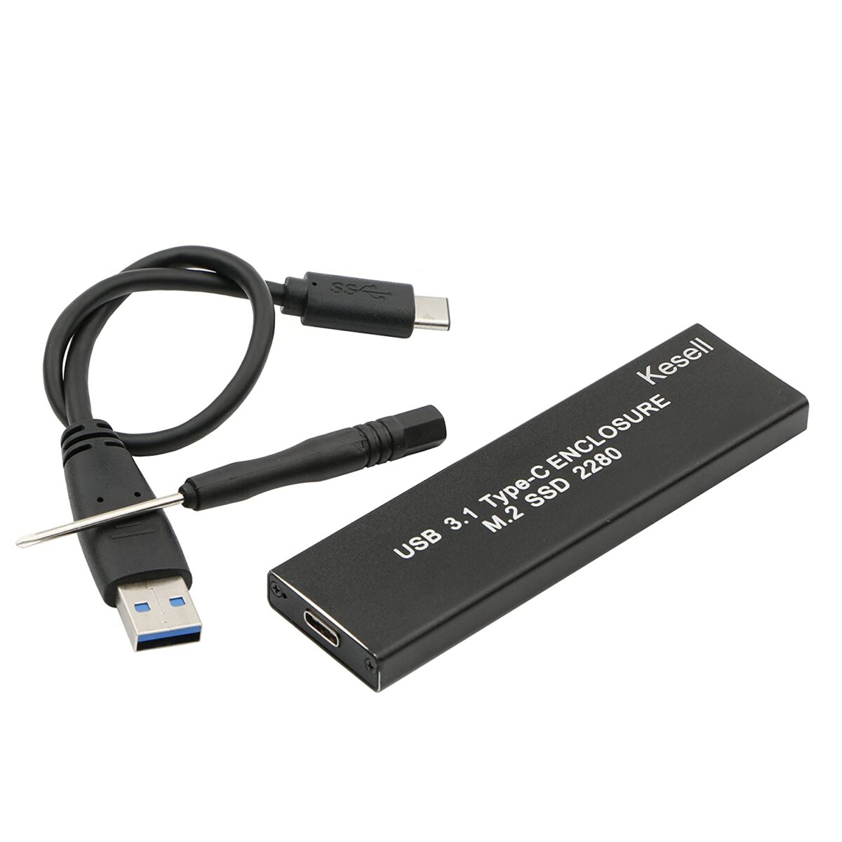 81OxZMiDJkL._SL1500_ (1) Enclosure Case for M.2 NGFF SATA-Based B & M Key 2280 SSD - Image 1