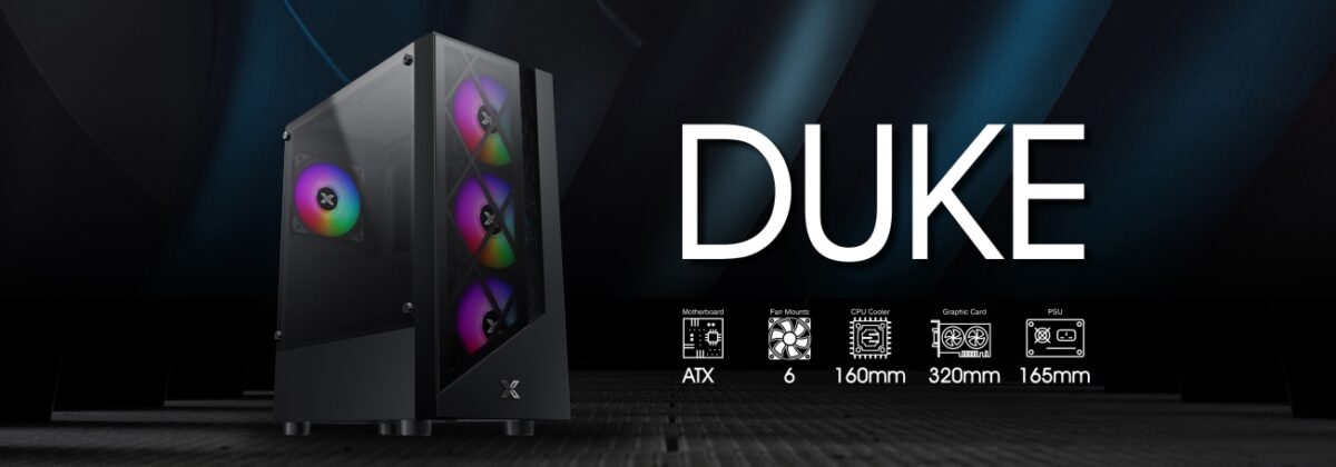 XIGMATEK DUKE ATX CASE BLACK 4 FAN - Image 2