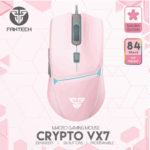 MOUSE USB FANTECH VX7 CRYPTO RGB PINK
