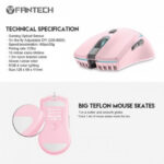 MOUSE USB FANTECH VX7 CRYPTO RGB PINK - Image 3
