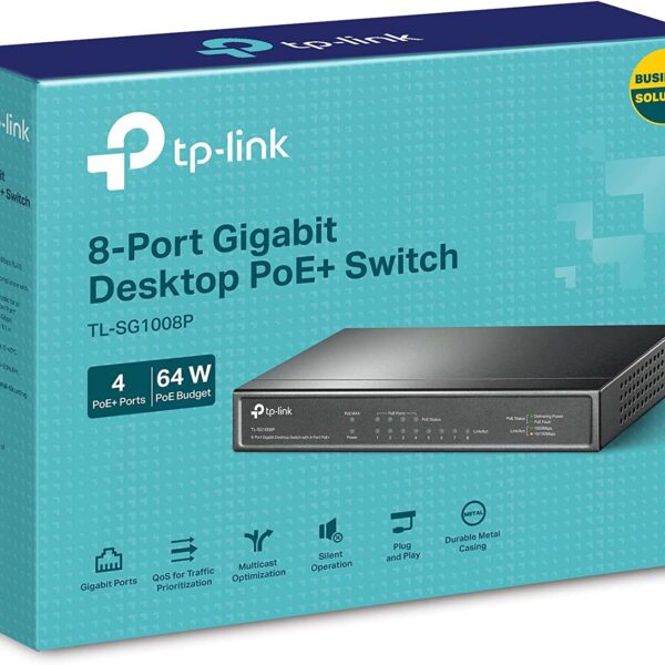 TP-Link TL-SG1008P V4 | 8 Port Gigabit PoE SW