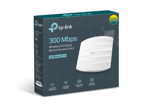 TP-Link EAP115 V4 | Omada N300 Ceiling Mount Wireless Access Point