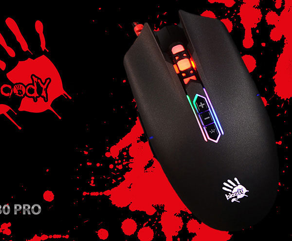 A4TECH BLOODY P80 PRO INFRARED MICRO SWITCH ANIMATION MOUSE