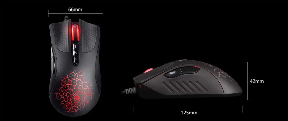 20220517153756_71776 A4TECH BLOODY A90 LIGHT STRIKE RGB OPTICAL SWITCH GAMING WIRED MOUSE - Image 3