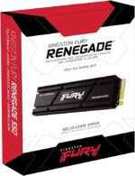 Kingston Fury Renegade 2TB PCIe Gen 4.0 NVMe M.2 Internal Gaming SSD with Heat Sink | PS5 Ready | Up to 7300MB/s