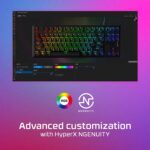 HyperX Alloy Origins Core PBT - TKL Mechanical Gaming Keyboard, PBT Keycaps, RGB lighting, Compact, Aluminum Body, Customizable with HyperX NGENUITY, Onboard Memory - HyperX Linear Red Switch - Image 8