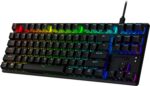 HyperX Alloy Origins Core PBT - TKL Mechanical Gaming Keyboard, PBT Keycaps, RGB lighting, Compact, Aluminum Body, Customizable with HyperX NGENUITY, Onboard Memory - HyperX Linear Red Switch