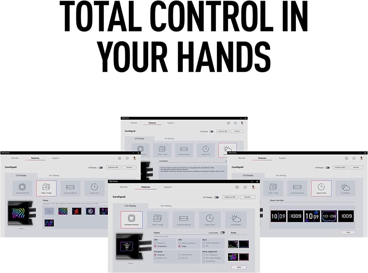 MSI MEG CoreLiquid S280 Liquid 2.4" IPS Display - Image 5