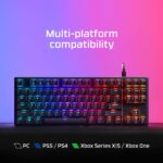 HyperX Alloy Origins Core PBT - TKL Mechanical Gaming Keyboard, PBT Keycaps, RGB lighting, Compact, Aluminum Body, Customizable with HyperX NGENUITY, Onboard Memory - HyperX Linear Red Switch - Image 4