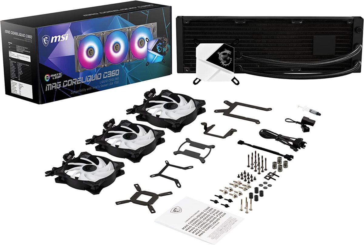 MSI MAG C360 CORE - AIO ARGB Liquid Cooler - Image 5