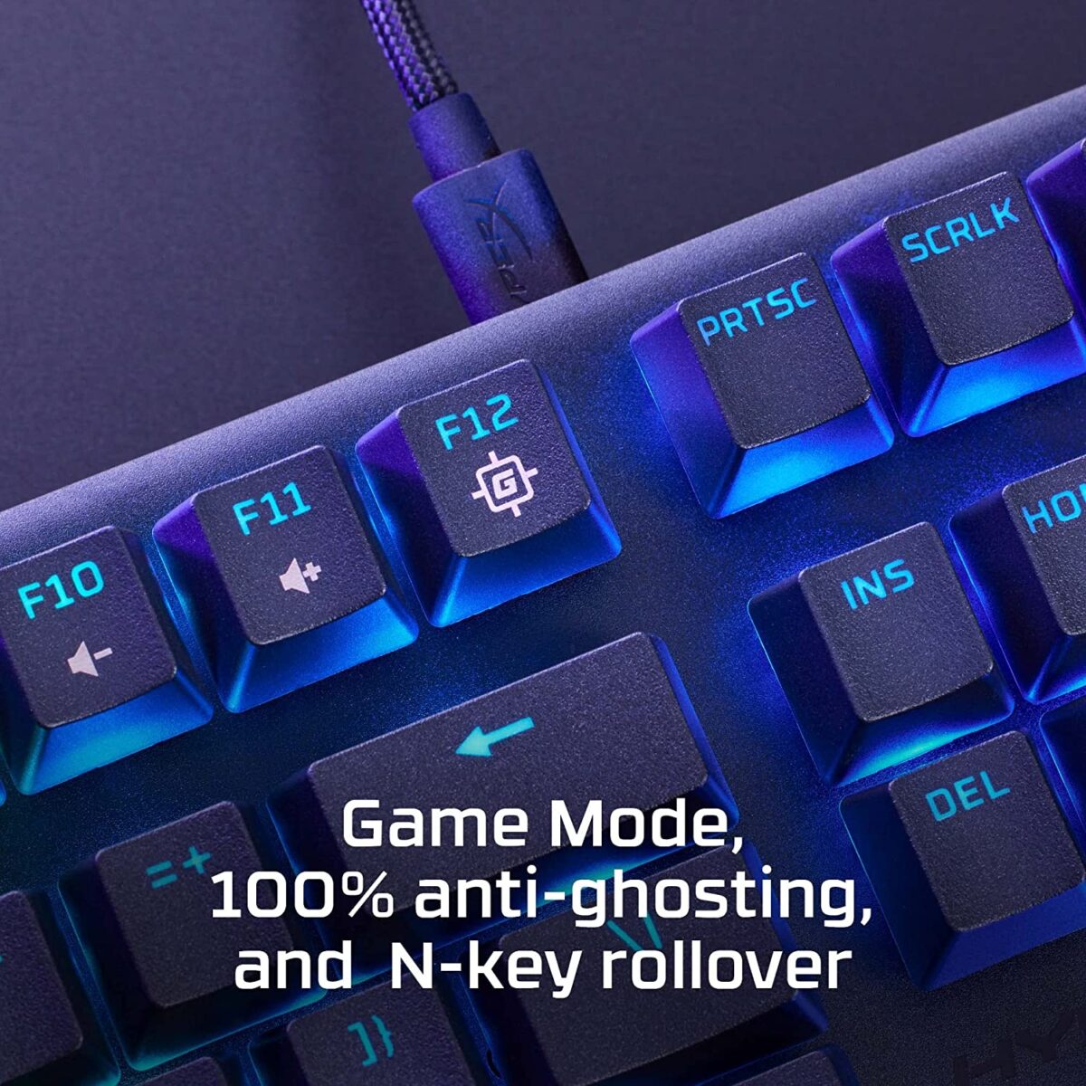 HyperX Alloy Origins Core PBT - TKL Mechanical Gaming Keyboard, PBT Keycaps, RGB lighting, Compact, Aluminum Body, Customizable with HyperX NGENUITY, Onboard Memory - HyperX Linear Red Switch - Image 7
