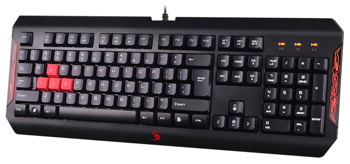 A4TECH BLOODY Q100 BLAZING GAMING WIRED KEYBOARD - Image 2