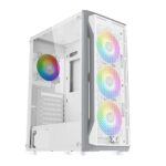 XIGMATEK GAMING X MID TOWER ARCTIC WHITE CASE 4FANS RGB