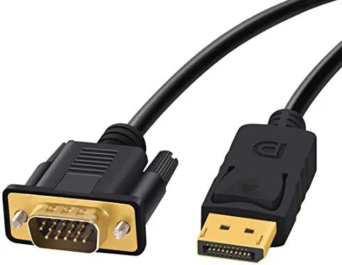 CABLE DISPLAY PORT MALE TO VGA MALE 1.8M