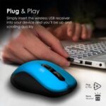 PROMATE SLIDER WIRELESS MOUSE BLUE - Image 2
