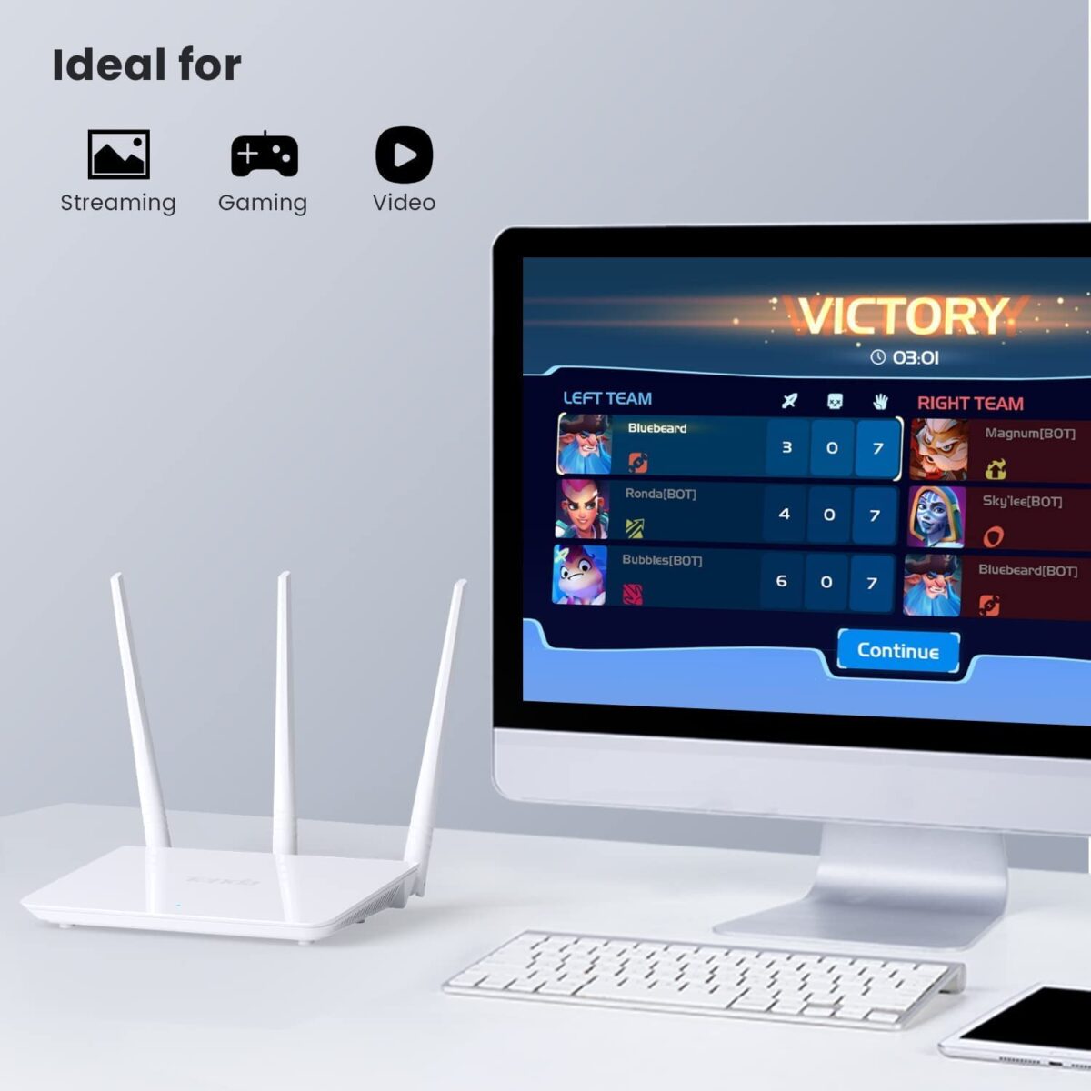Tenda F3 300Mbps Wireless Wi-Fi Router - Image 3