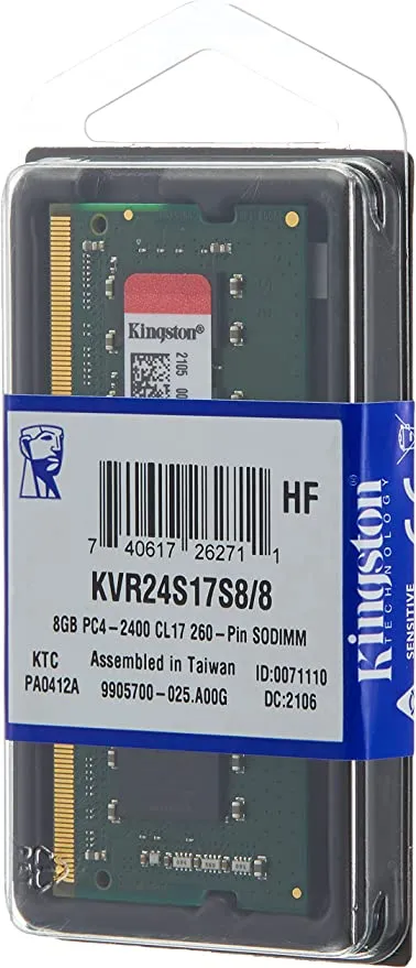 RAM KINGSTON 8GB 2400 CL17 DDR4 NOTEBOOK KVR24S174S8/8 - Image 3