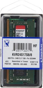 RAM KINGSTON 8GB 2400 CL17 DDR4 NOTEBOOK KVR24S174S8/8