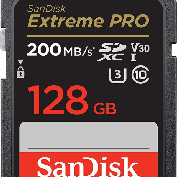 SanDisk 128GB Extreme Pro SDXC UHS-I 200MB/S
