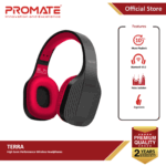 PROMATE TERRA HIGH SONIC WIRELESS HEADPHONES MAROON - Image 3