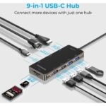 Promate PrimeHub-Go Compact Multiport USB-C Hub with 100W Power 9IN1