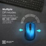 PROMATE SLIDER WIRELESS MOUSE BLUE - Image 3