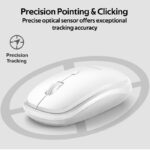PROMATE HOVER ERGONOMIC WIRELESS MOUSE WHITE - Image 2