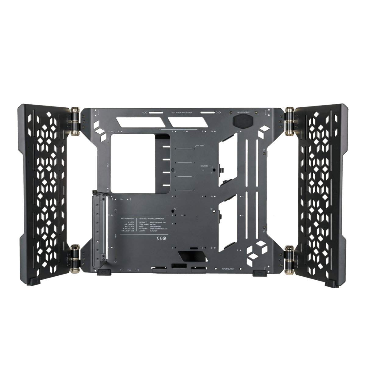COOLER MASTER MASTEFRAME 700 CUSTOME TEST OPEN-AIR ATX BLACK CASE - Image 2