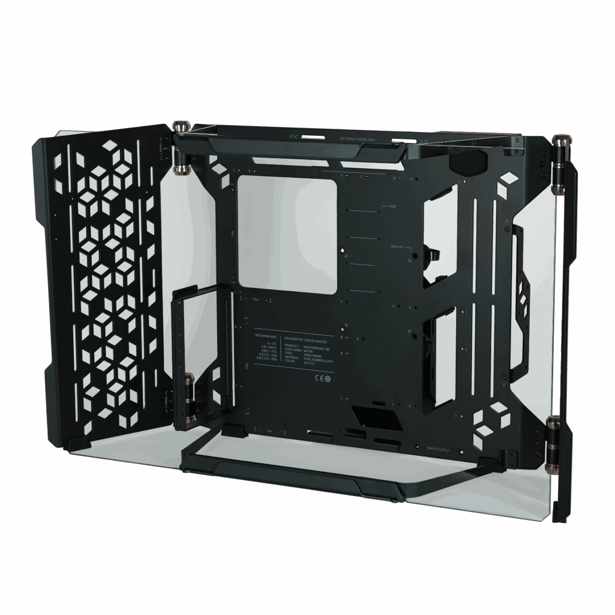 COOLER MASTER MASTEFRAME 700 CUSTOME TEST OPEN-AIR ATX BLACK CASE - Image 3