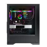 XIGMATEK LUX S ATX 4FANS FIXED RGB GALAXY II BLACK CASE - Image 4