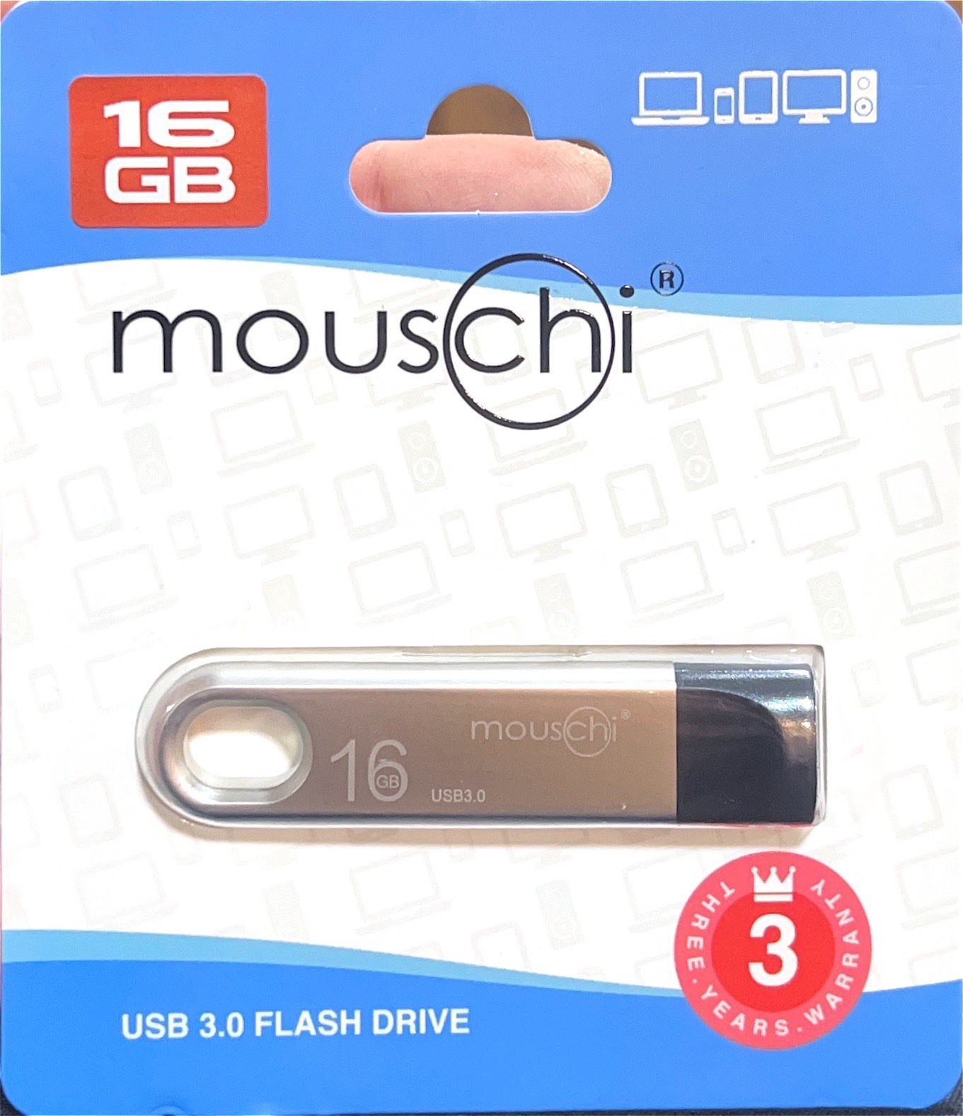 usb 16 MOUSCHI PD137 16GB USB 3.0 FLASH DRIVE - Image 1