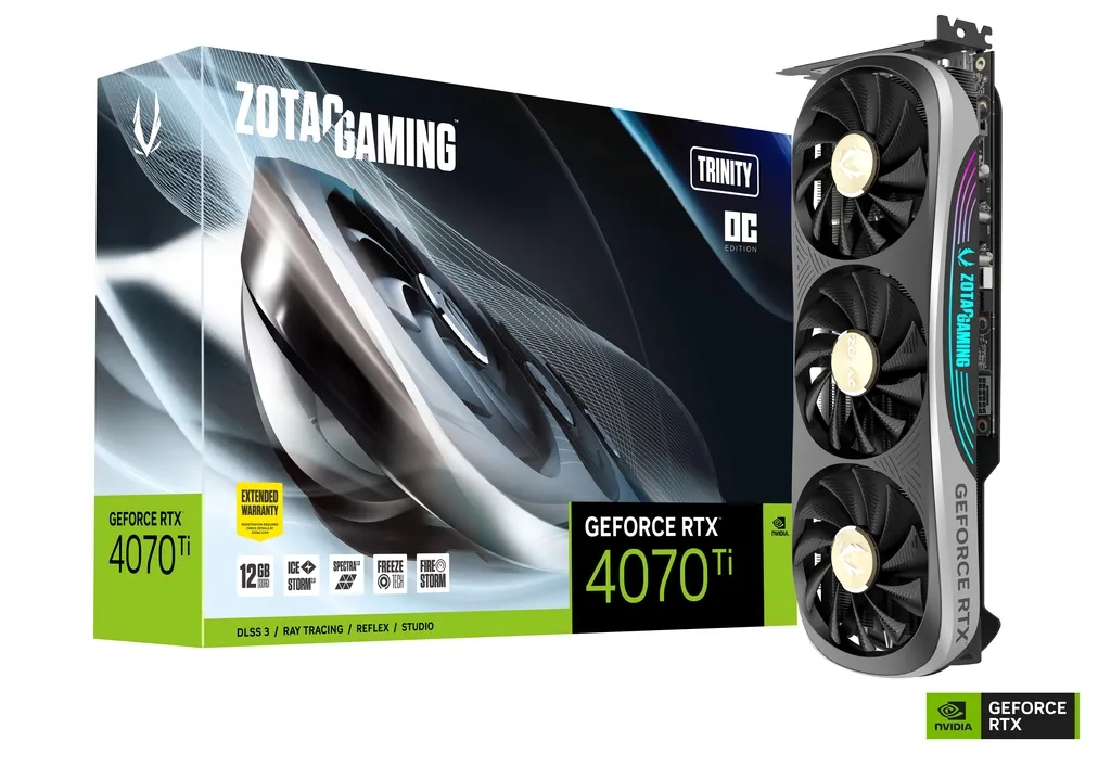 zt-d40710j-10p-image01 ZOTAC GAMING GEFORCE 4070 TI TRINITY OC 12GB GDDR6 - Image 1