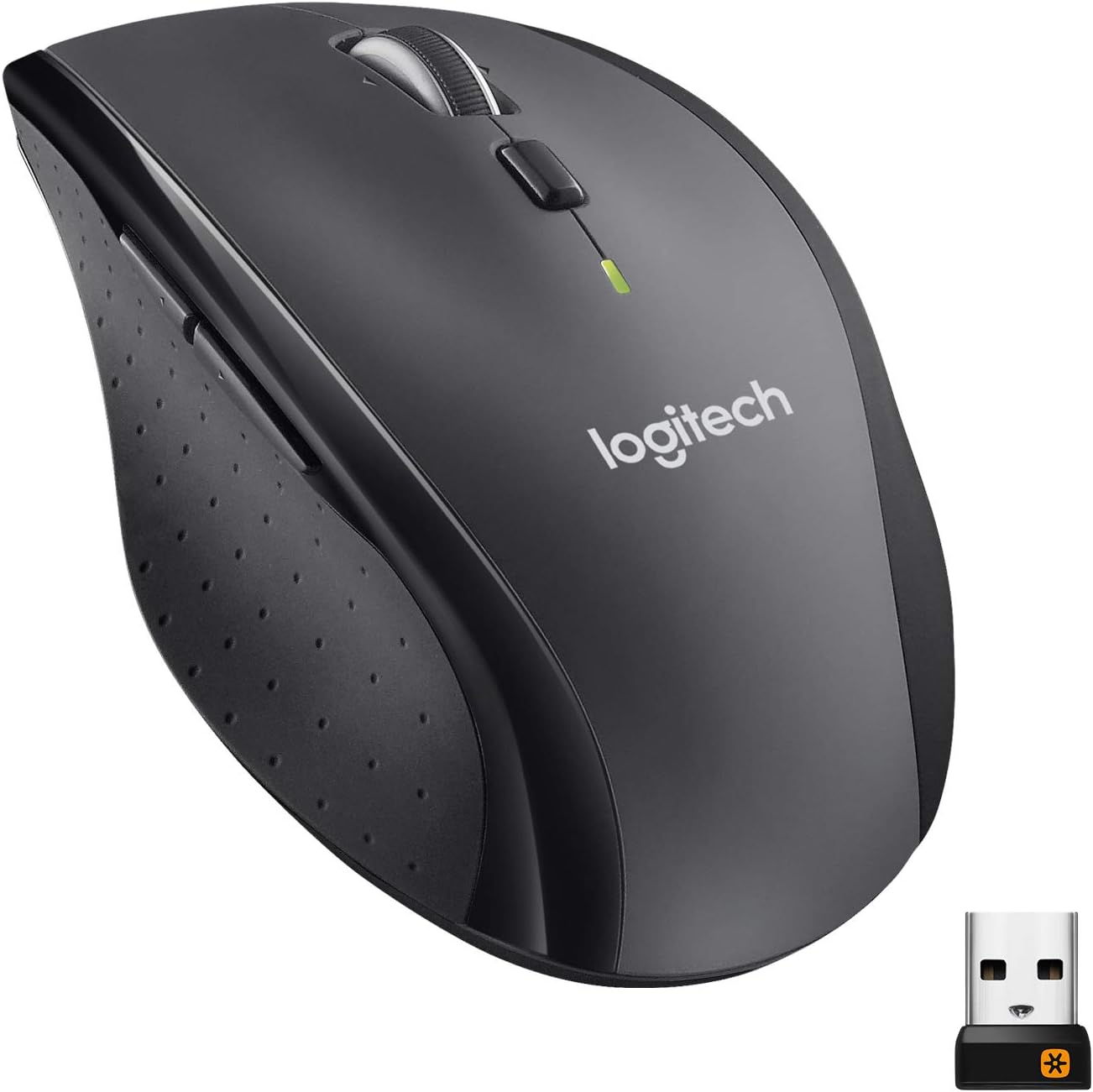 6196koiKiHL._AC_SL1500_ Logitech - M705 Marathon Wireless Optical Mouse with 5 Programmable Buttons - Black - Image 1