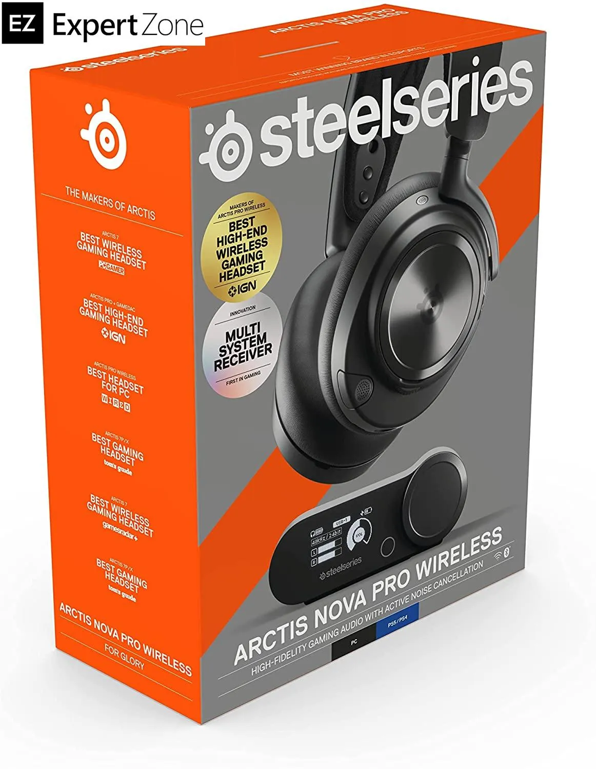 SteelSeries Arctis Nova Pro Wireless Multi-System Gaming Headset - Premium Hi-Fi Drivers - Active Noise Cancellation - Infinity Power System - ClearCast Gen 2 Mic - PC, PS5, PS4, Switch, Mobile. "OPENBOX" - Image 13