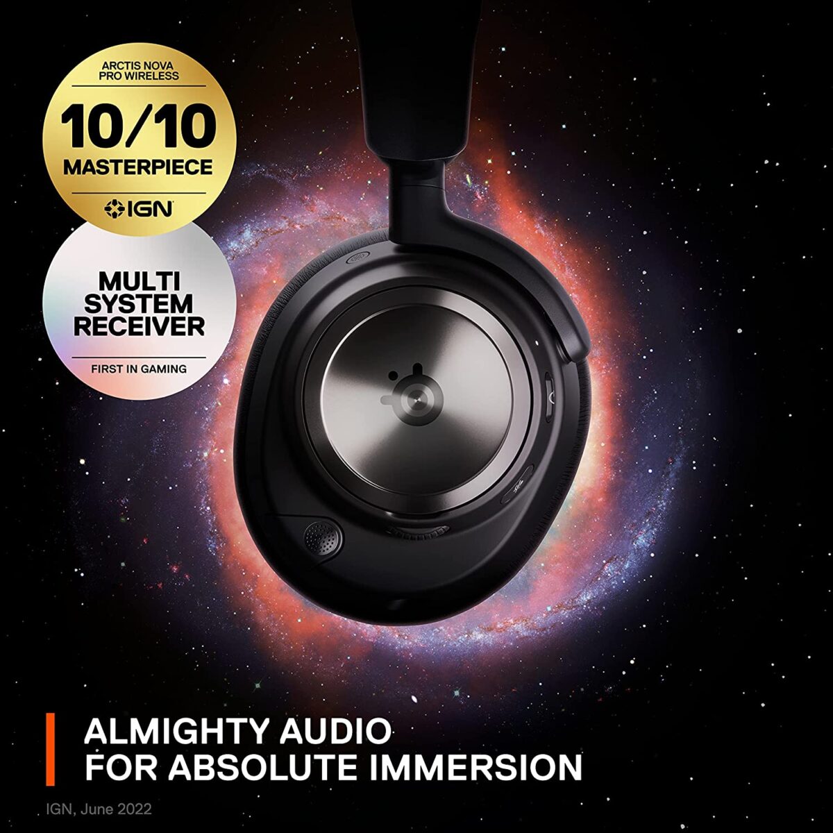 SteelSeries Arctis Nova Pro Wireless Multi-System Gaming Headset - Premium Hi-Fi Drivers - Active Noise Cancellation - Infinity Power System - ClearCast Gen 2 Mic - PC, PS5, PS4, Switch, Mobile. "OPENBOX" - Image 10