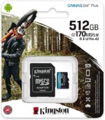 KINGSTON MICRO SD 512GB 170MB/S CANVAS GO PLUS