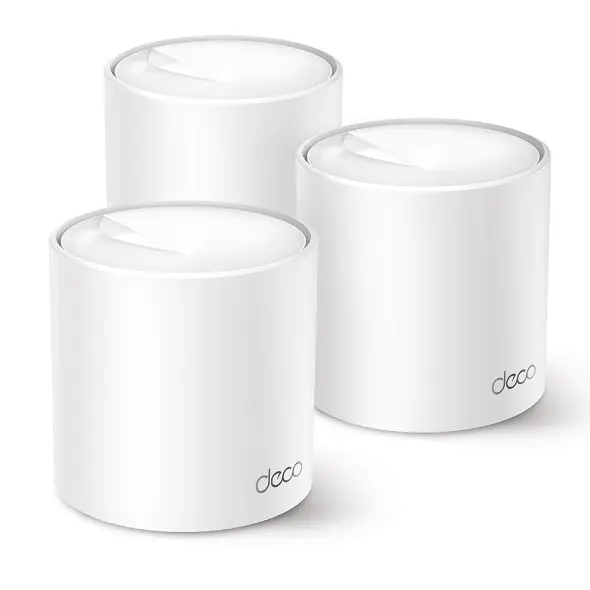 Deco_X50(3-pack)_Overview_01_normal_20211224063459z TP-Link Deco X50 AX3000 Mesh WiFi 6 System (3-Pack) – Seamless Coverage up to 6,500 ft², AI-Driven Mesh, 3 Gbps Speed, Gigabit Ports, HomeShield Security & App Control - Image 1