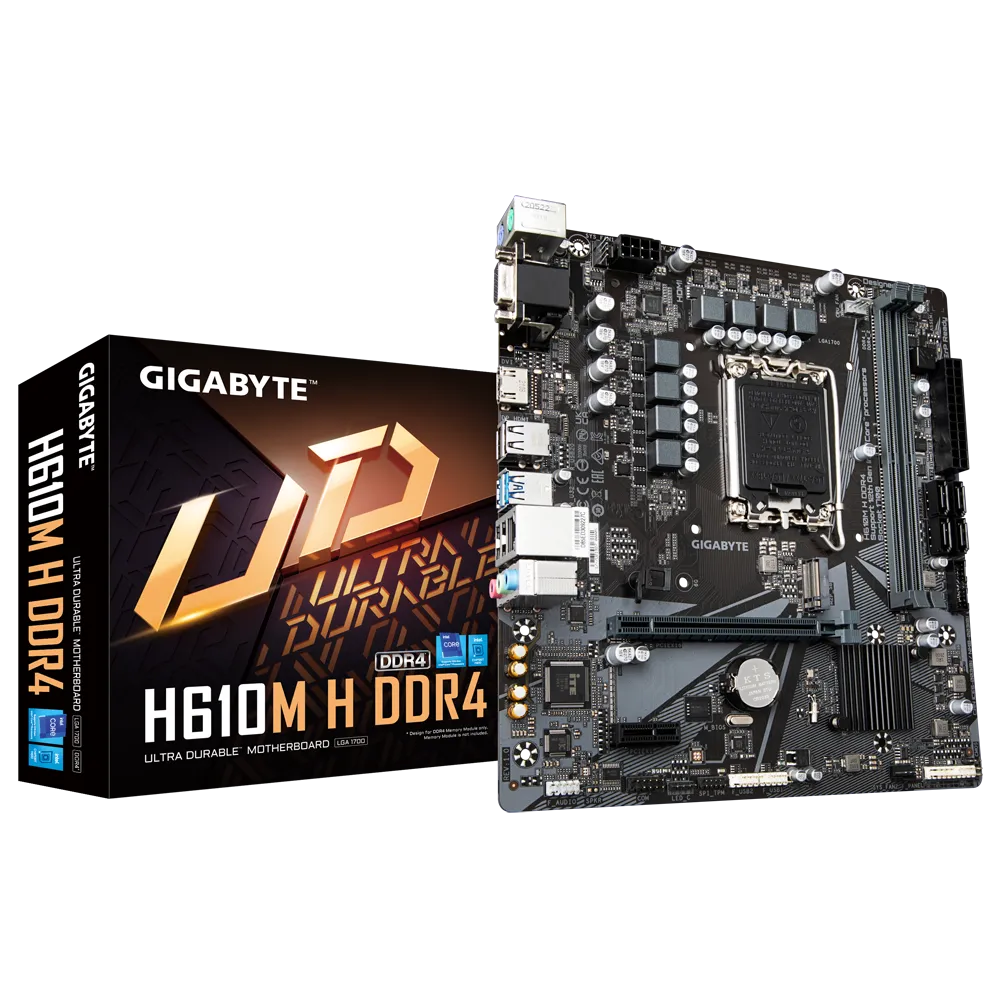 Png GIGABYTE H610M H DDR4 MOTHERBOARD - Image 1