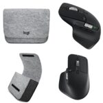 LOGITECH MX MASTER 3S BLACK WITH MX TRAVEL CASE GREY (BUNDLE)