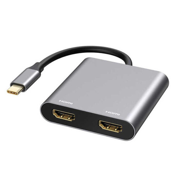 TYPE-C TO DUAL HDMI 4K + USB-C + USB 3.0