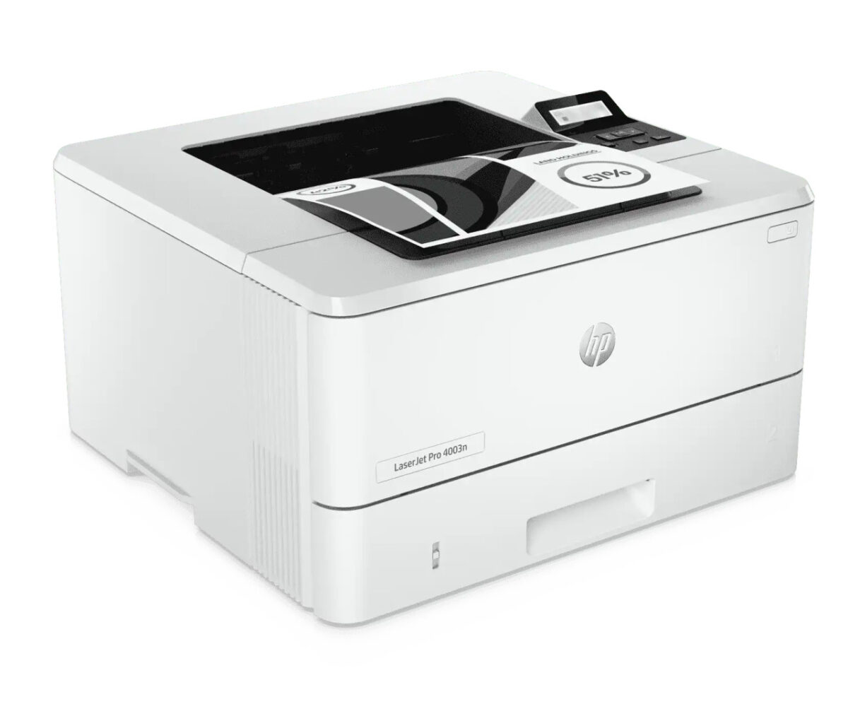 HP LaserJet Pro 4003n Printer with 42 ppm Black Print, 1200 MHz Processor, 256 MB Memory, Mobile Printing, Gigabit Ethernet, 250-Sheet Tray, EcoSmart Energy Efficient - Image 3