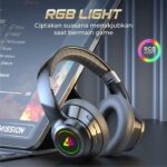KISONLI A8 BLUETOOTH TYPE-C AUX RGB HEADSET